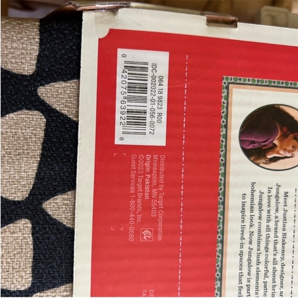 Opalhouse Jungalow Tan and Black Patterned Fabric - Picture 3 of 6